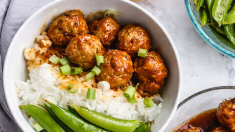 Easy Baked Orange Chicken Meatballs Recipe - Savoring Italy