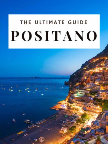 a scenic view of Positano Italy