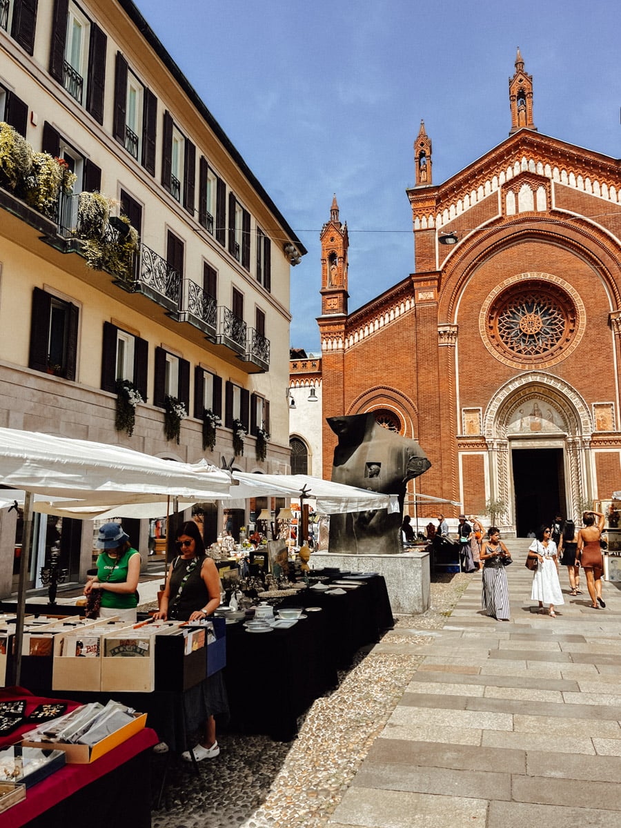 Brera district in Milan.