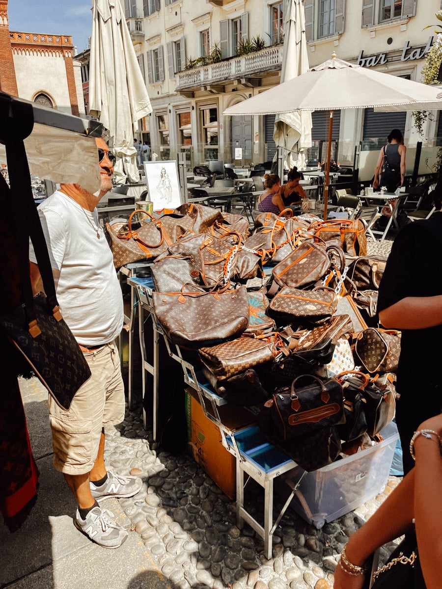 Brera district in Milan.