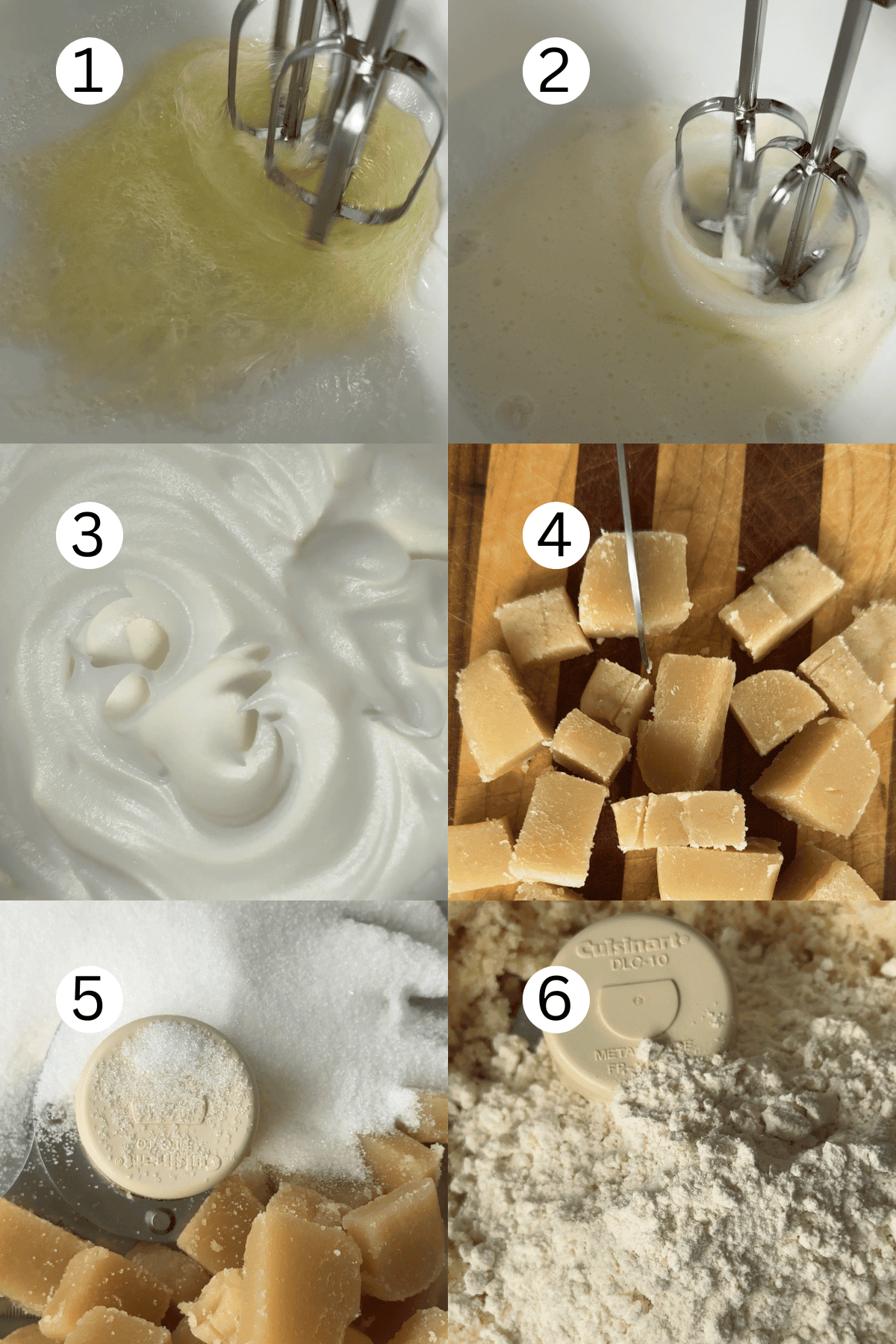 Ingredients for Italian Pine Nut cookies.