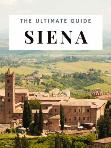 a scenic view of Siena Italy