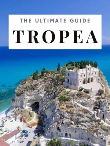 a scenic view of Tropea, Italy