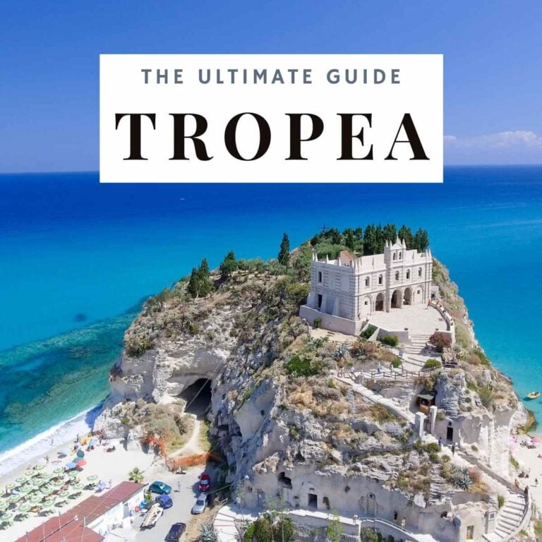 a scenic view of Tropea, Italy