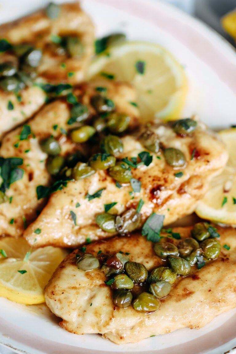 Quick Chicken Piccata (with Lemon Caper Butter Sauce)