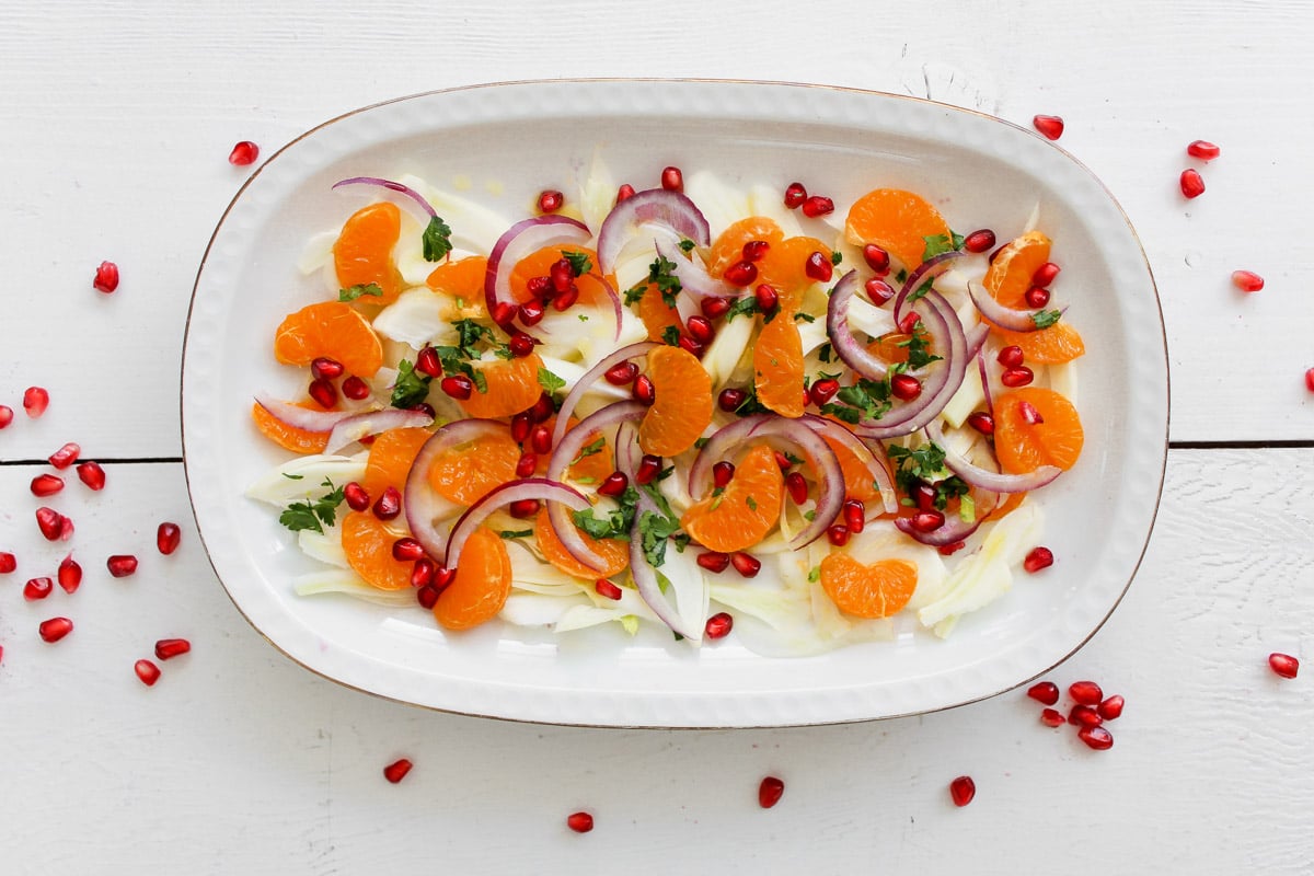 sicilian fennel and orange salad.