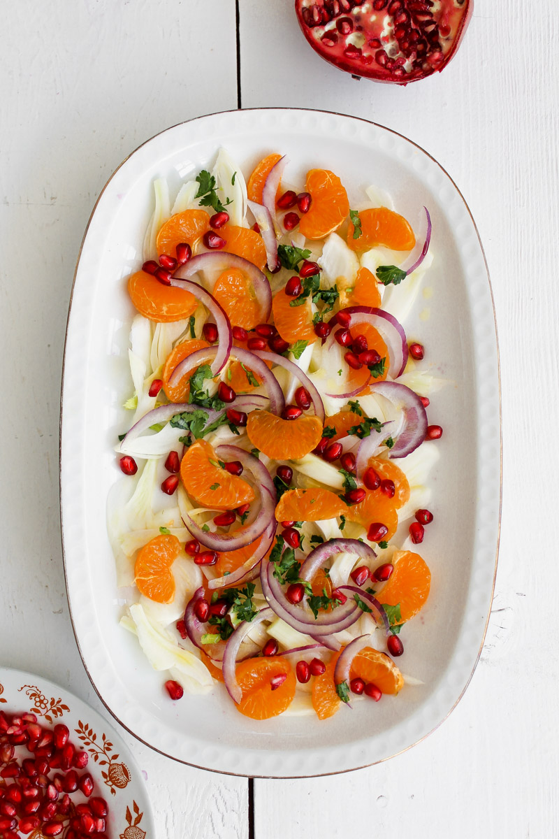 Italian fennel and orange salad.