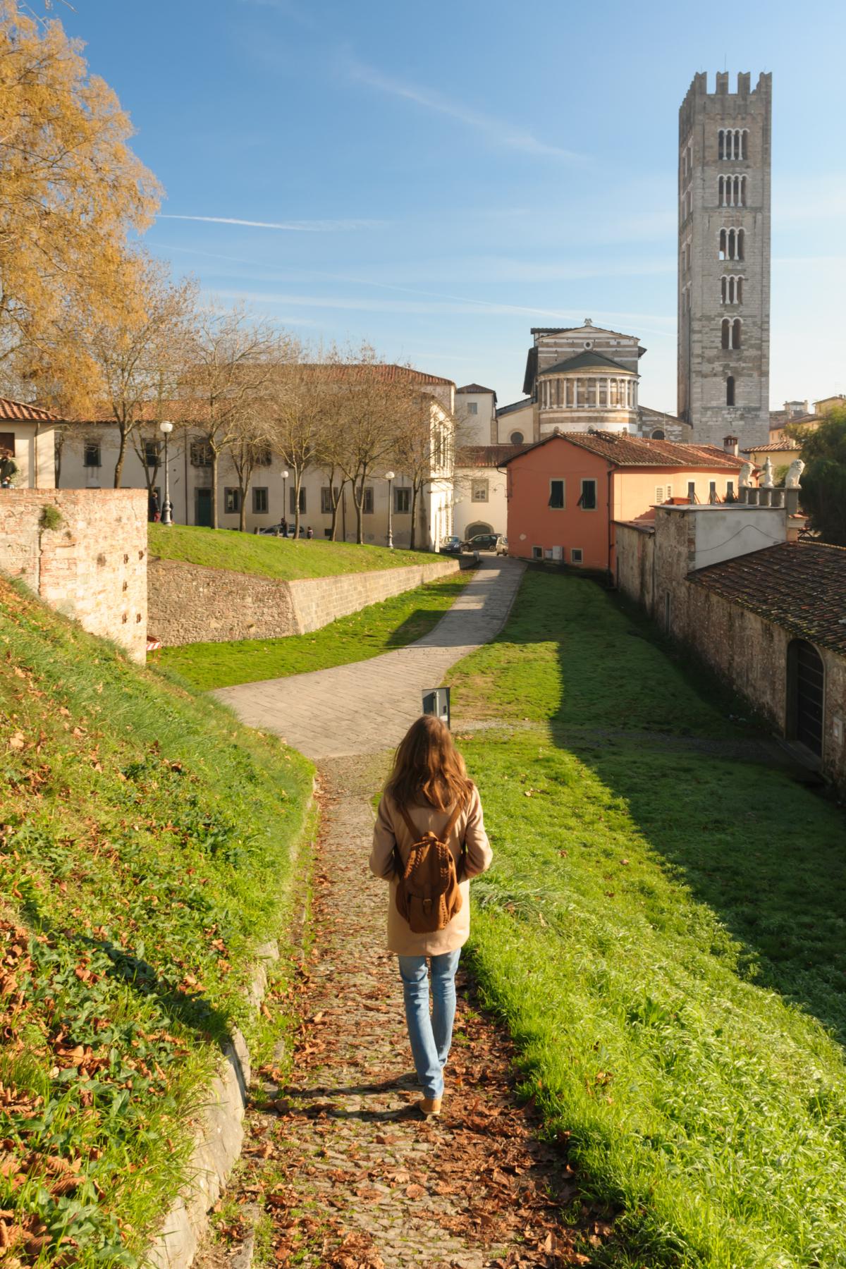 Scenic view in Lucca, Italy.