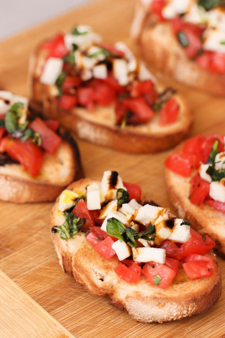 Classic Italian Bruschetta with Mozzarella Recipe