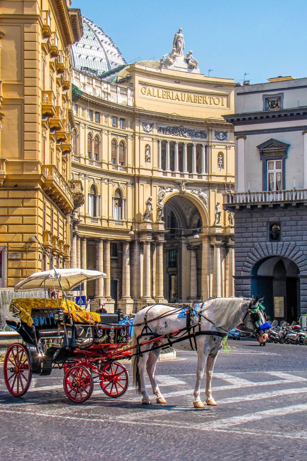 a scenic view of Naples, Italy