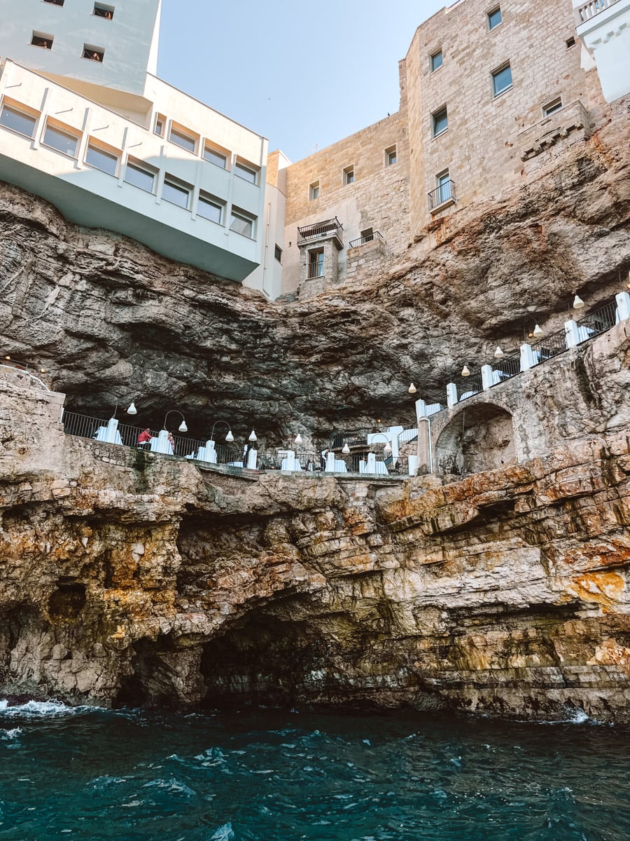 Polignano a mare cave restaurant, Polignano a Mare things to do.