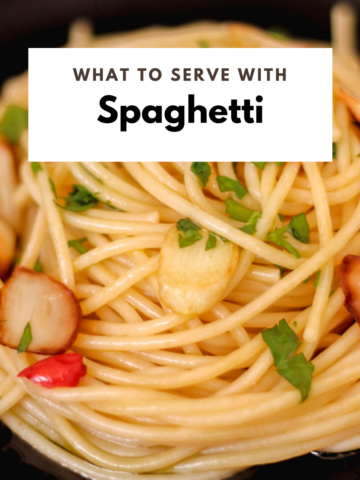 what to eat with spaghetti.