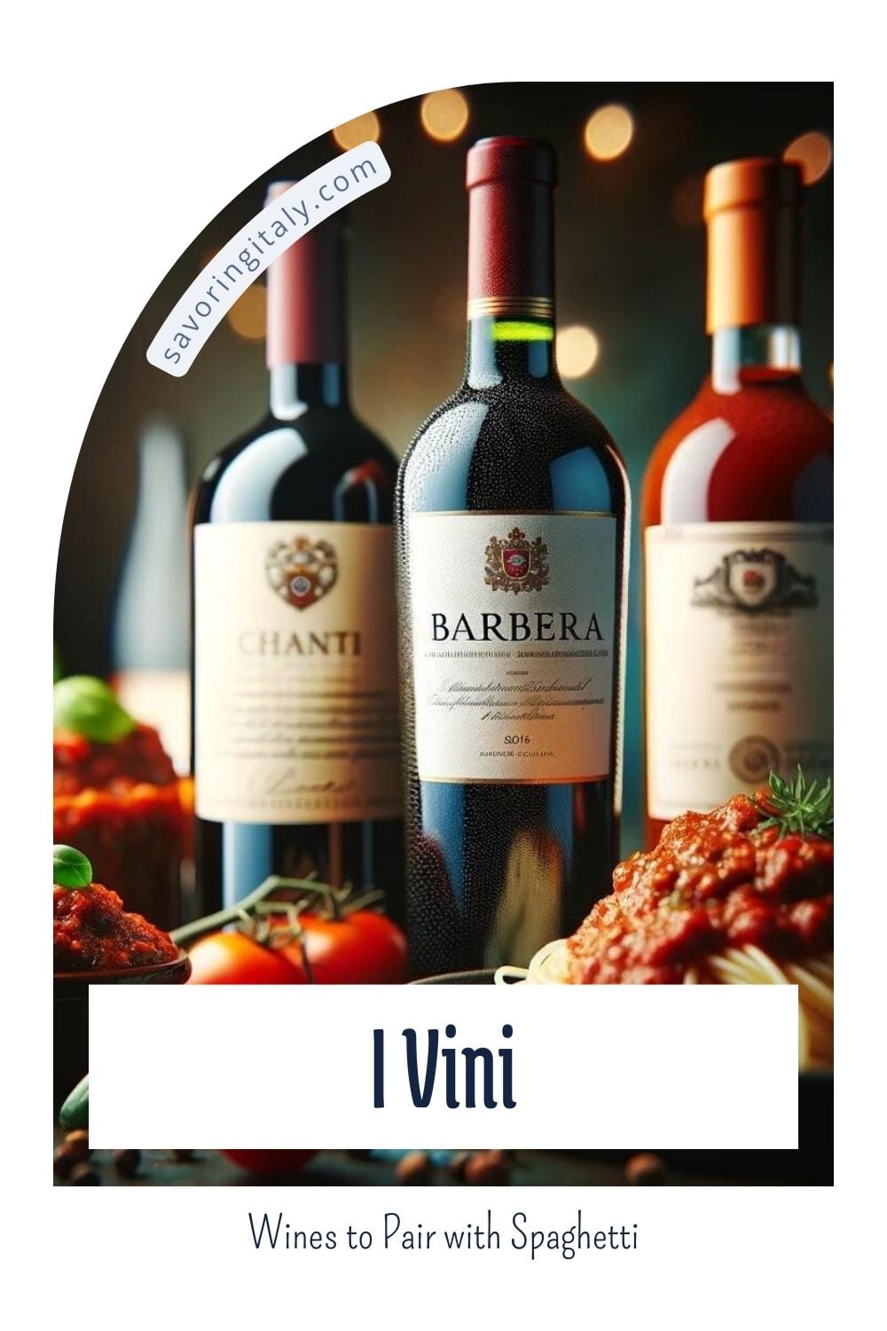 A high-resolution photograph featuring a selection of wines to pair with spaghetti, titled "Wines to Pair with Spaghetti." This image is perfect for those searching for "What to serve with spaghetti." The photograph includes a variety of wine bottles, such as a robust red Chianti, a fruity Merlot, and a crisp white Pinot Grigio, arranged elegantly next to a bowl of spaghetti with rich red sauce. The backdrop is a clean, white background, emphasizing the wine and food pairing. Ideal for food bloggers, wine enthusiasts, and anyone looking to enhance their content with sophisticated spaghetti and wine pairing ideas.