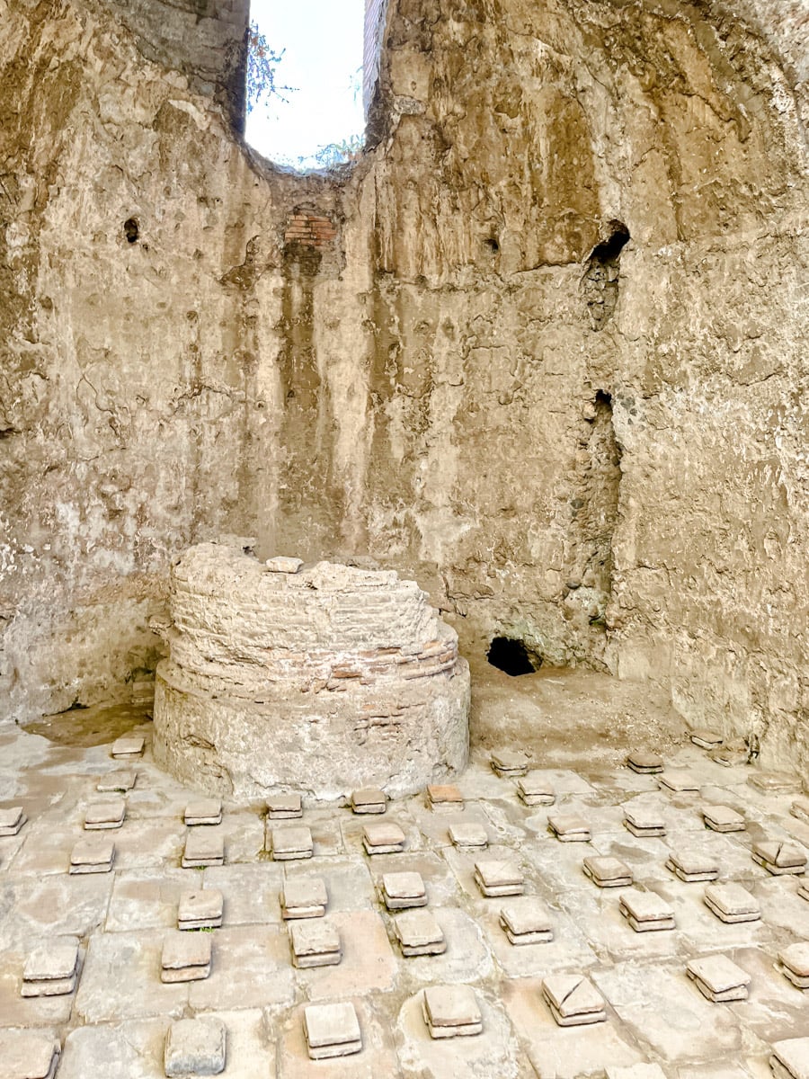 Landscape of Pompeii, Italy.