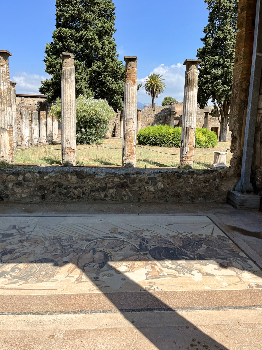 Landscape of Pompeii, Italy.