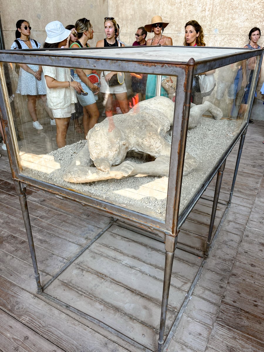 Landscape of Pompeii, Italy.