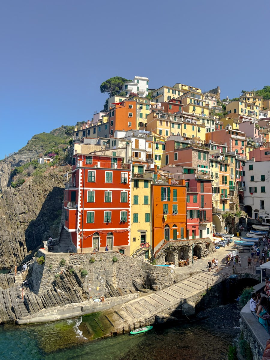 Landscape of riomaggiore in cinque terre.