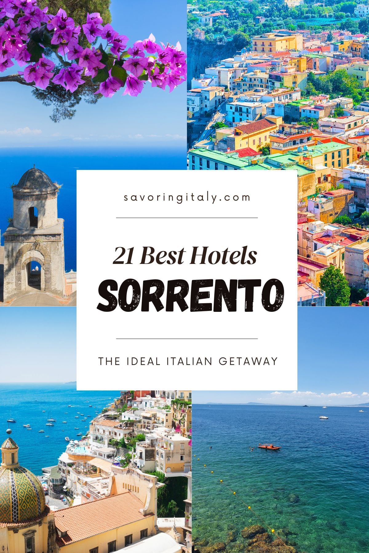 The best hotels to stay in Sorrento, Italy.