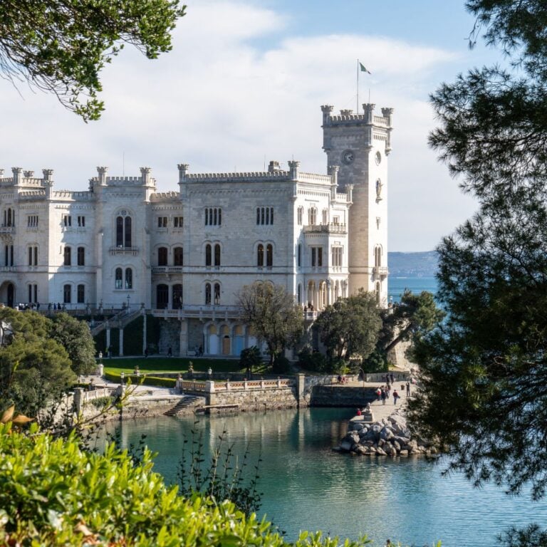 Beaches in Trieste, Italy.