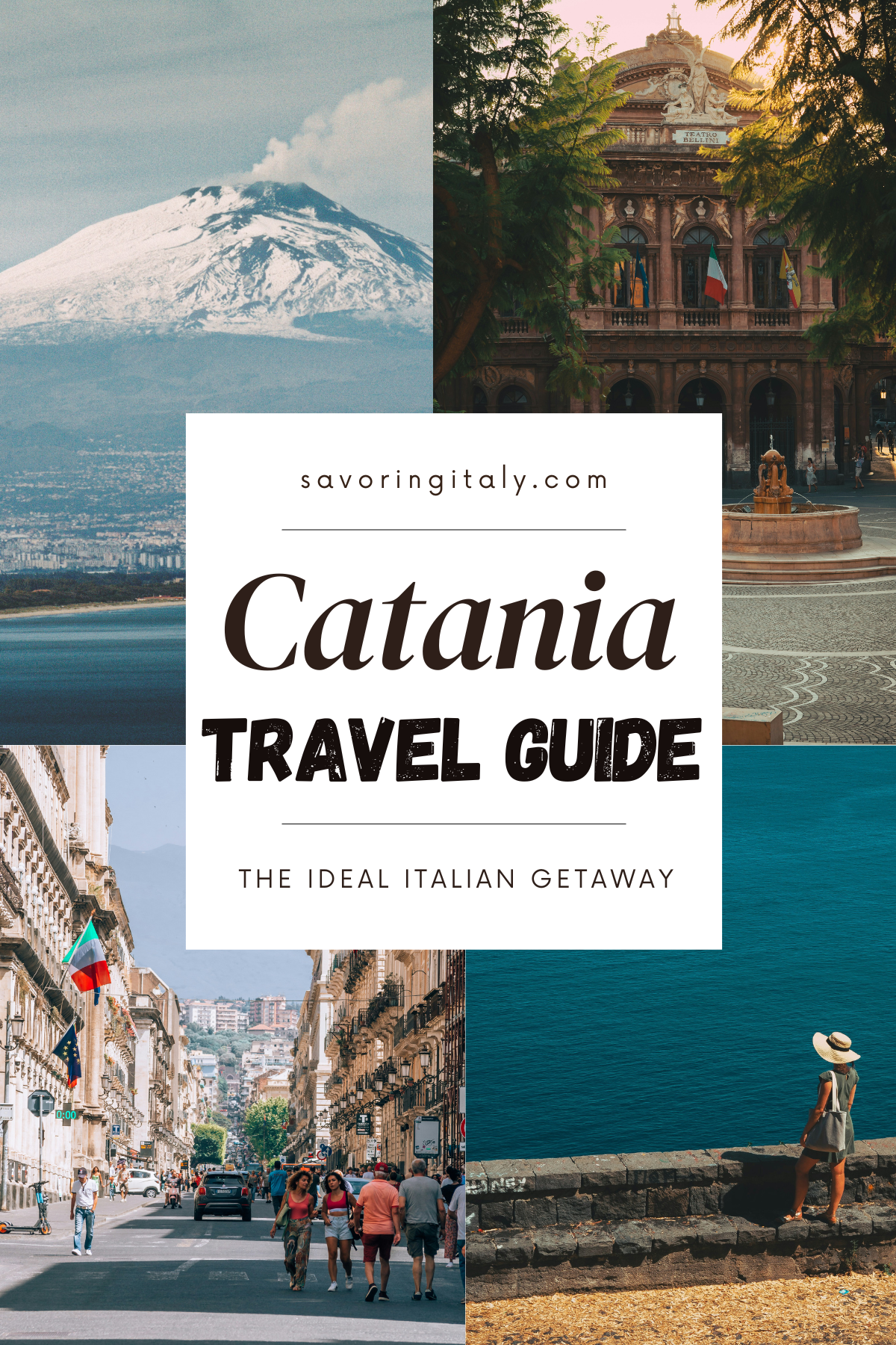Image of Catania, Sicily landscape.