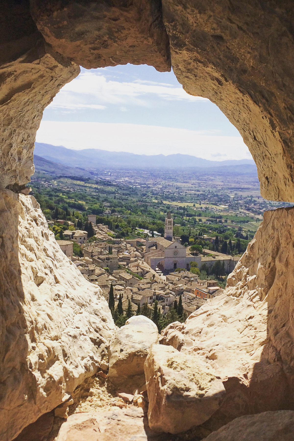 View of Assisi, Italy.