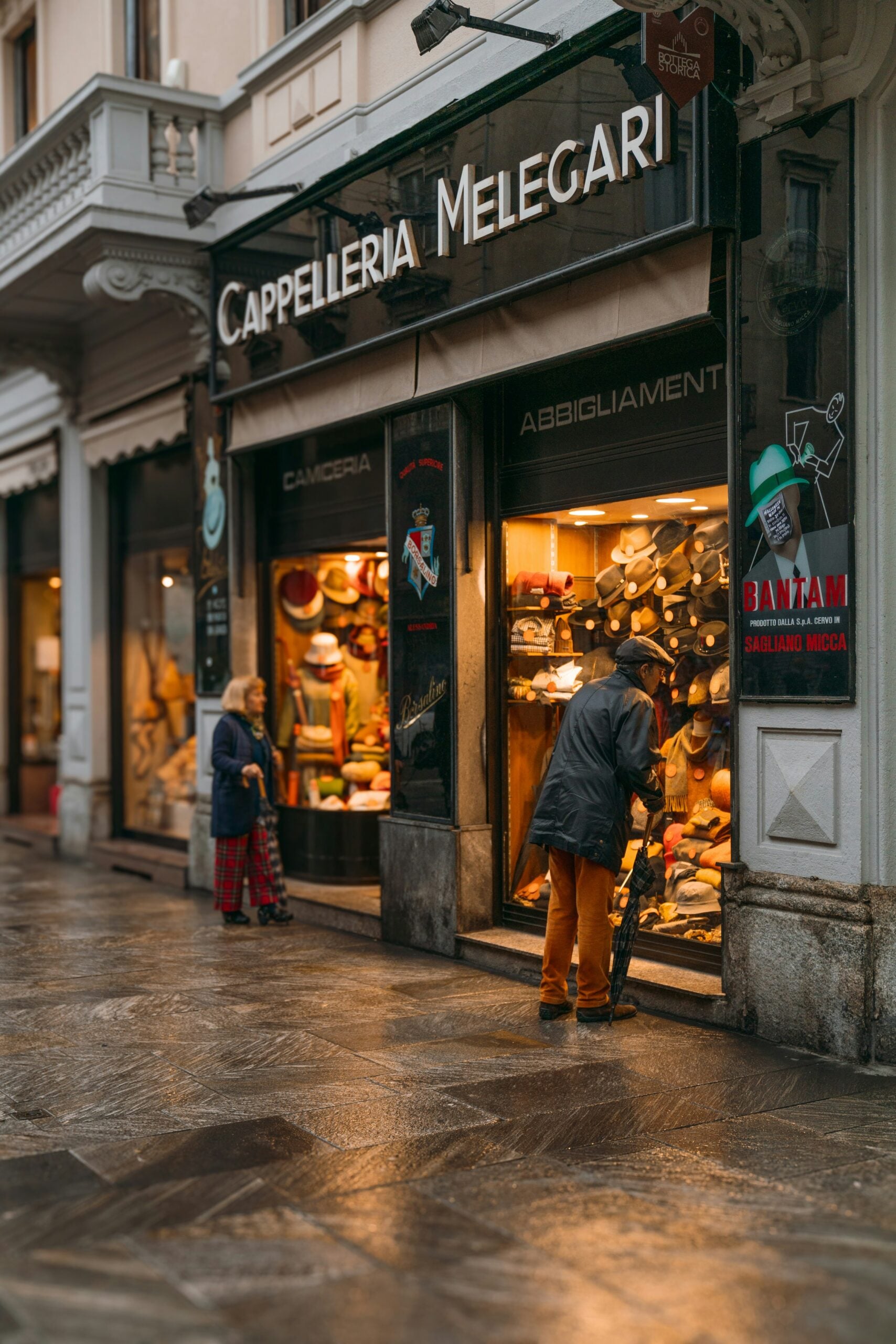 Shopping in Milan.
