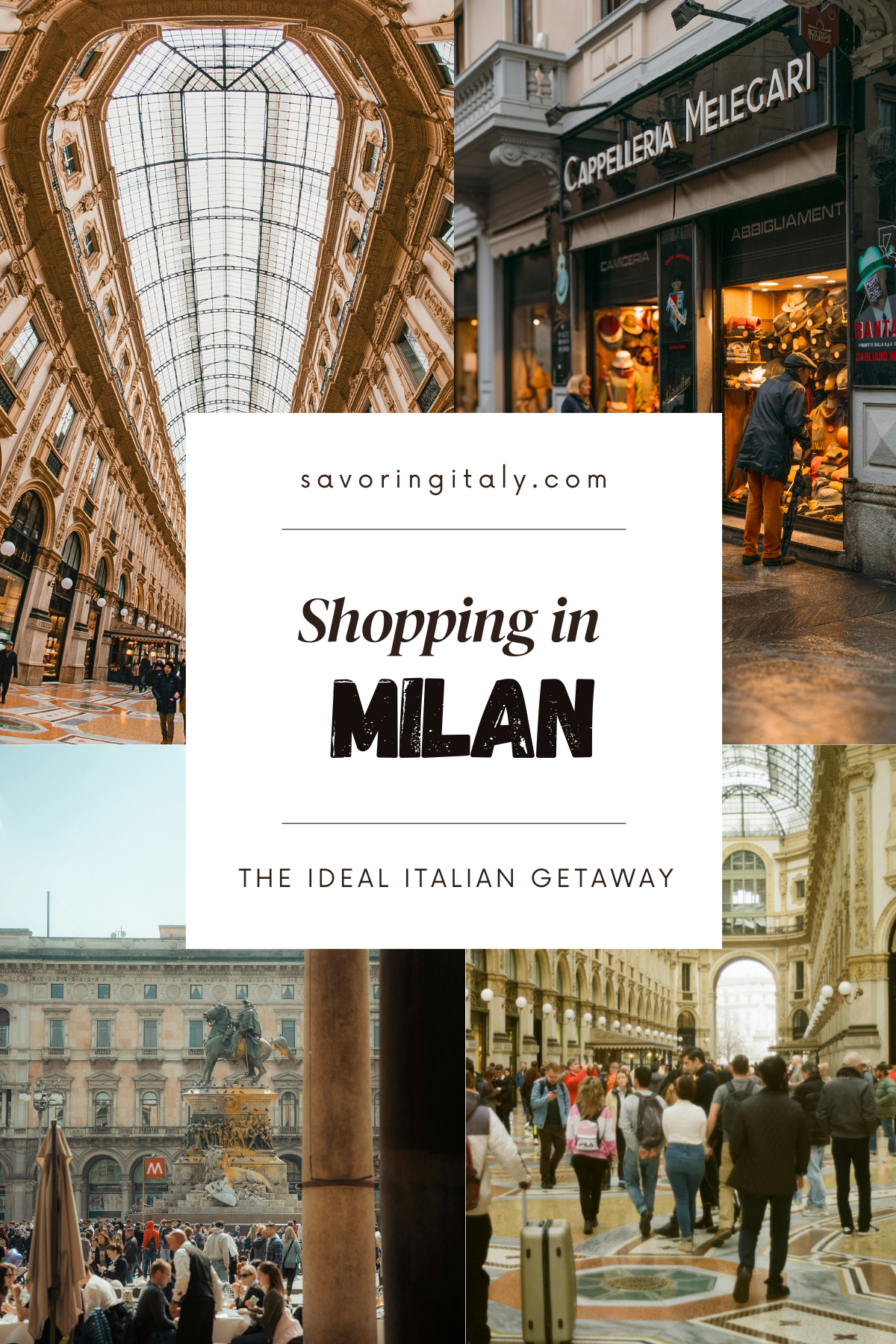Shopping in Milan.