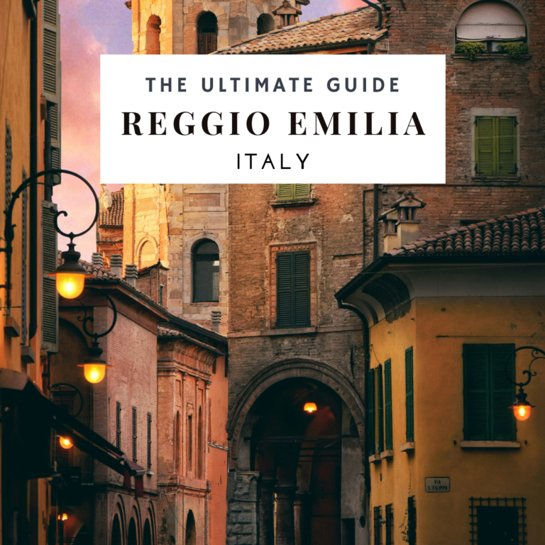 A vibrant photograph captures the essence of Reggio Emilia, Italy, for a travel guide. The image showcases the city's historic architecture, charming streets, and lively piazzas, reflecting the rich cultural heritage and inviting atmosphere of Reggio Emilia. Perfect for travelers seeking to experience the authentic Italian lifestyle, this photo highlights the beauty and charm that define Reggio Emilia, Italy, making it an ideal destination for cultural exploration and relaxation.