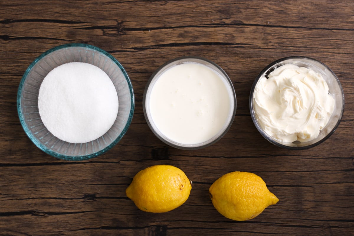 Crema al limone ingredients.