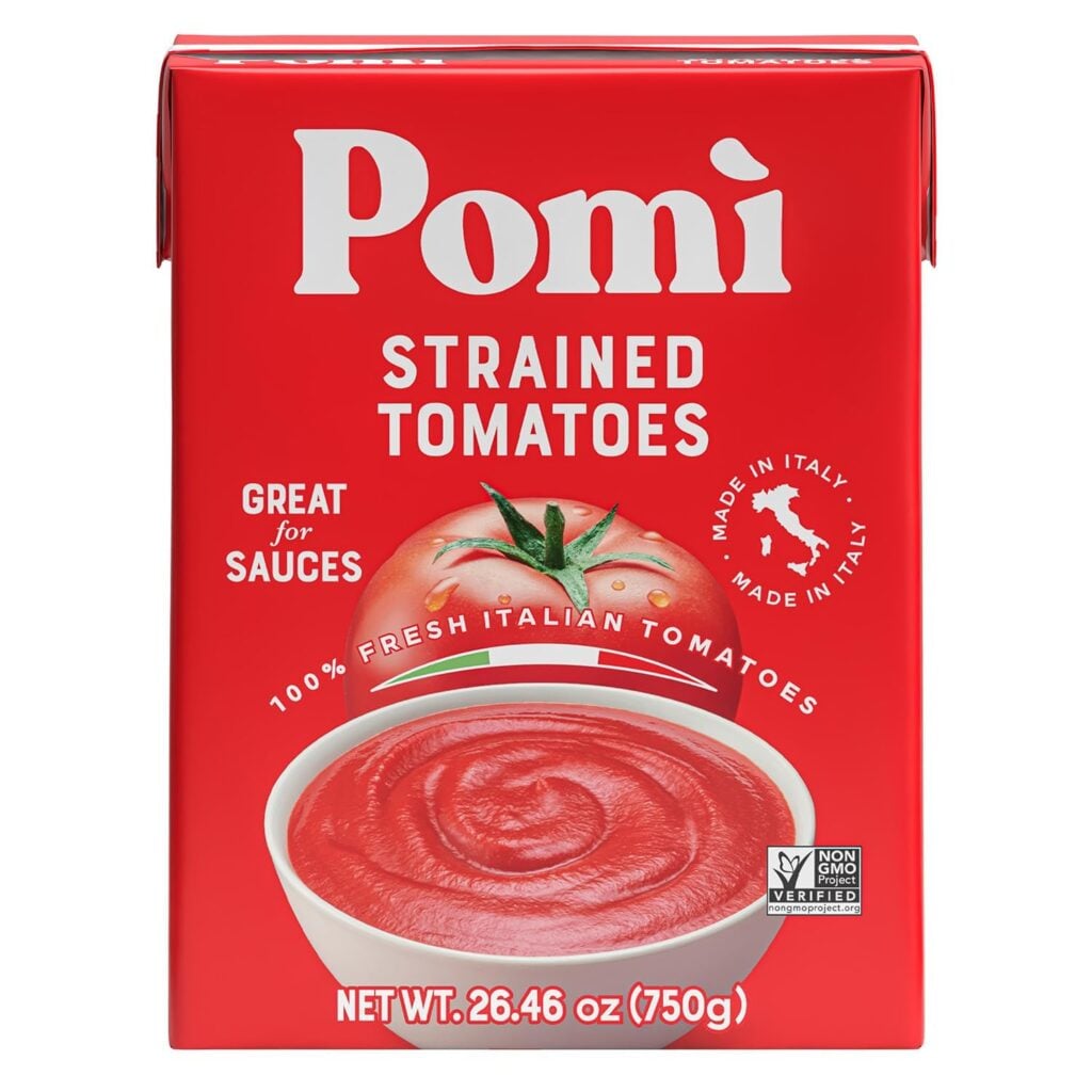 italian tomato sauce brands:Pomì Strained Tomatoes