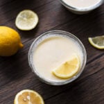 Overhead image of crema al limone.