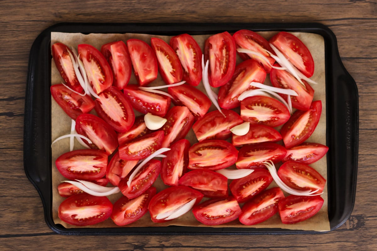 Roasted tomato soup recipe.