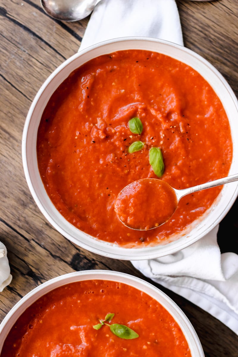 Roasted tomato soup recipe.