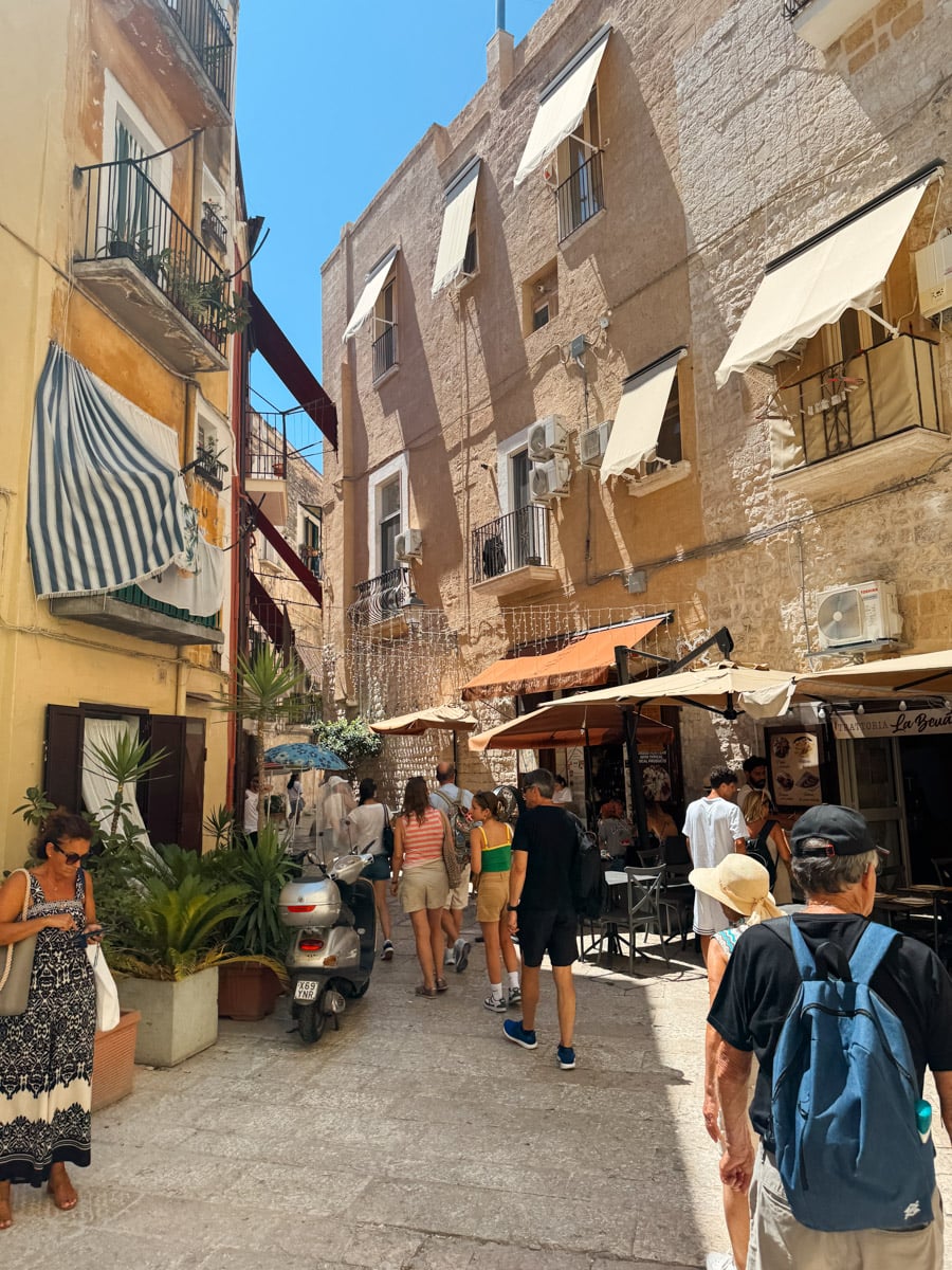 The old town of Bari, Italy.