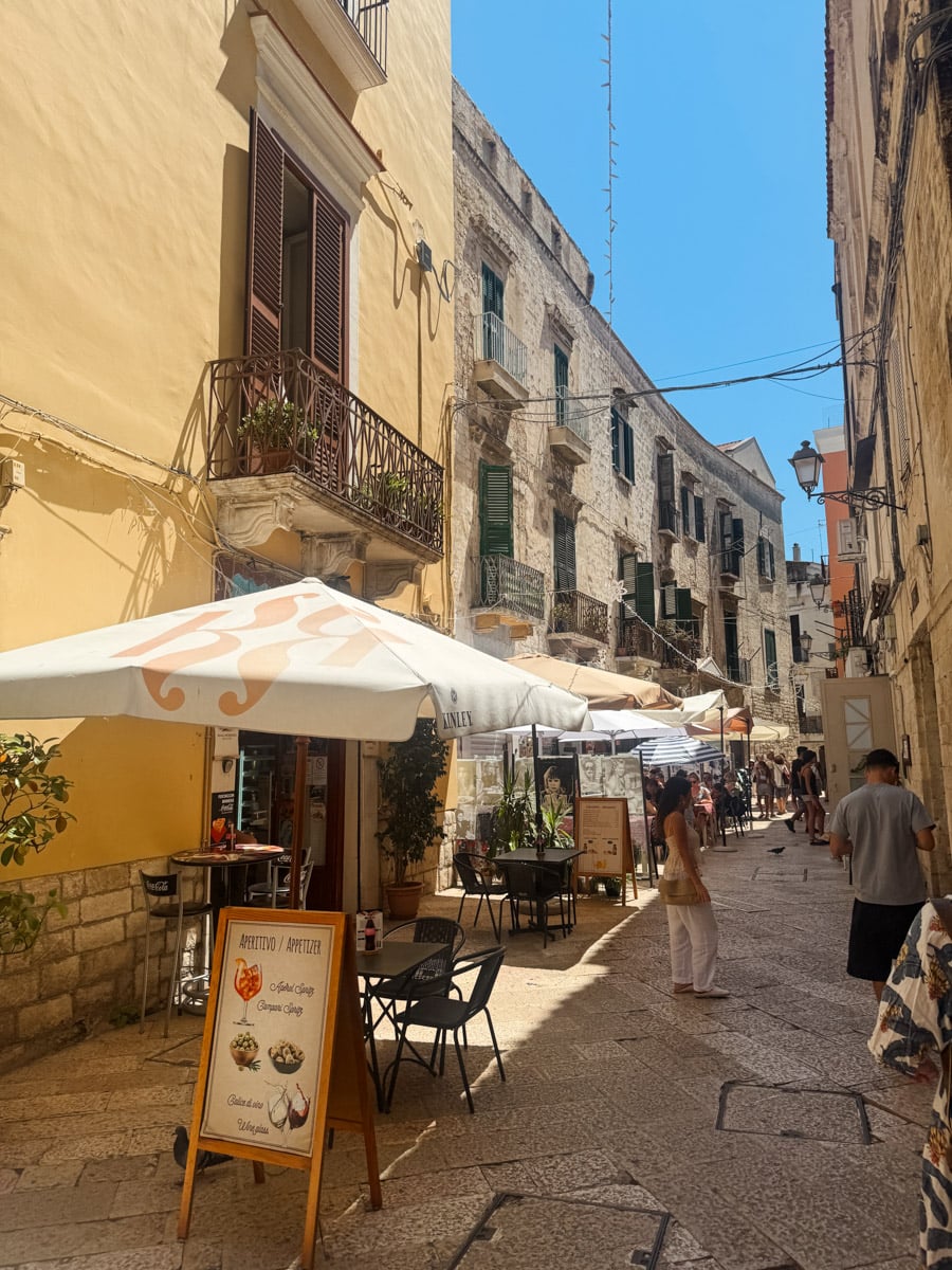 The old town of Bari, Italy.