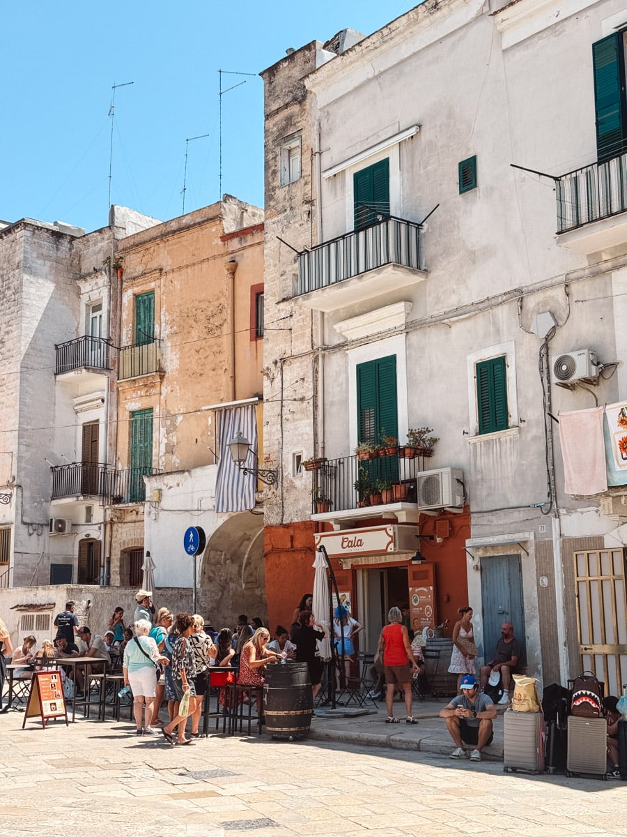 The old town of Bari, Italy.