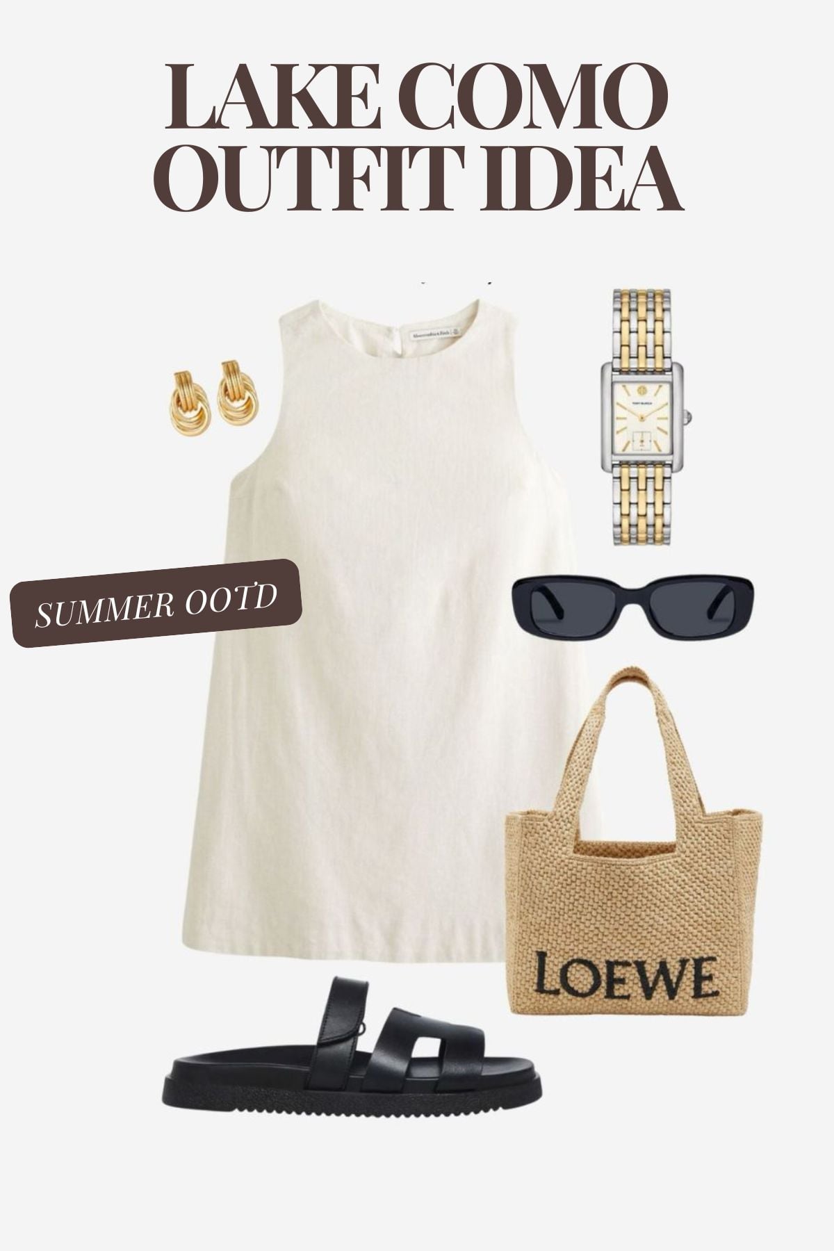 lake como outfit idea