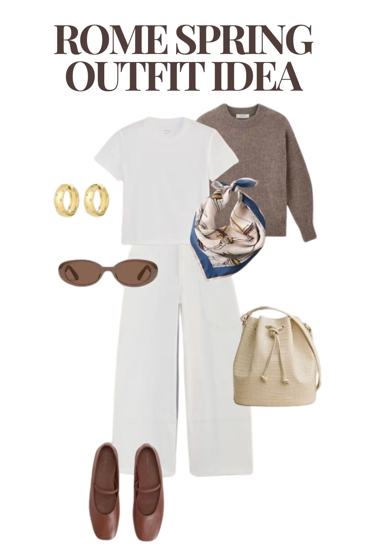 Rome spring outfit idea.
